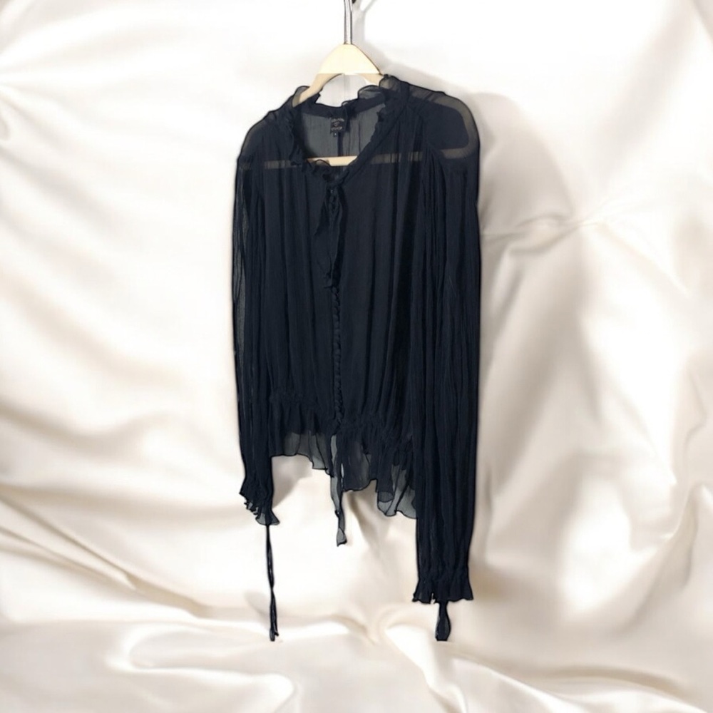 Kate Moss TopShop 100% Silk Blouse Size 8